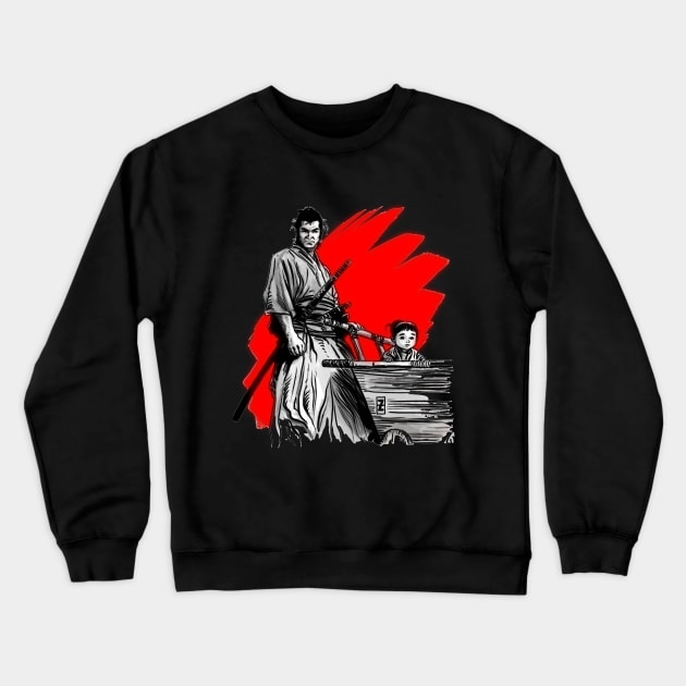 lone cub and wolf Crewneck Sweatshirt by Sparkledoom